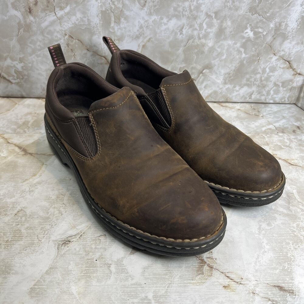 Ariat Traverse Shoes Women's 10 B Brown Leather Slip On Loafers 10020171 Western